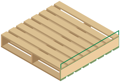 Pallet length icon