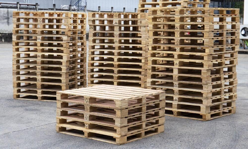 pallets stacked