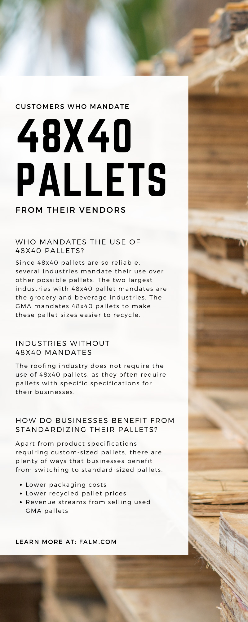 Customers Who Mandate 48x40 Pallets From Their Vendors