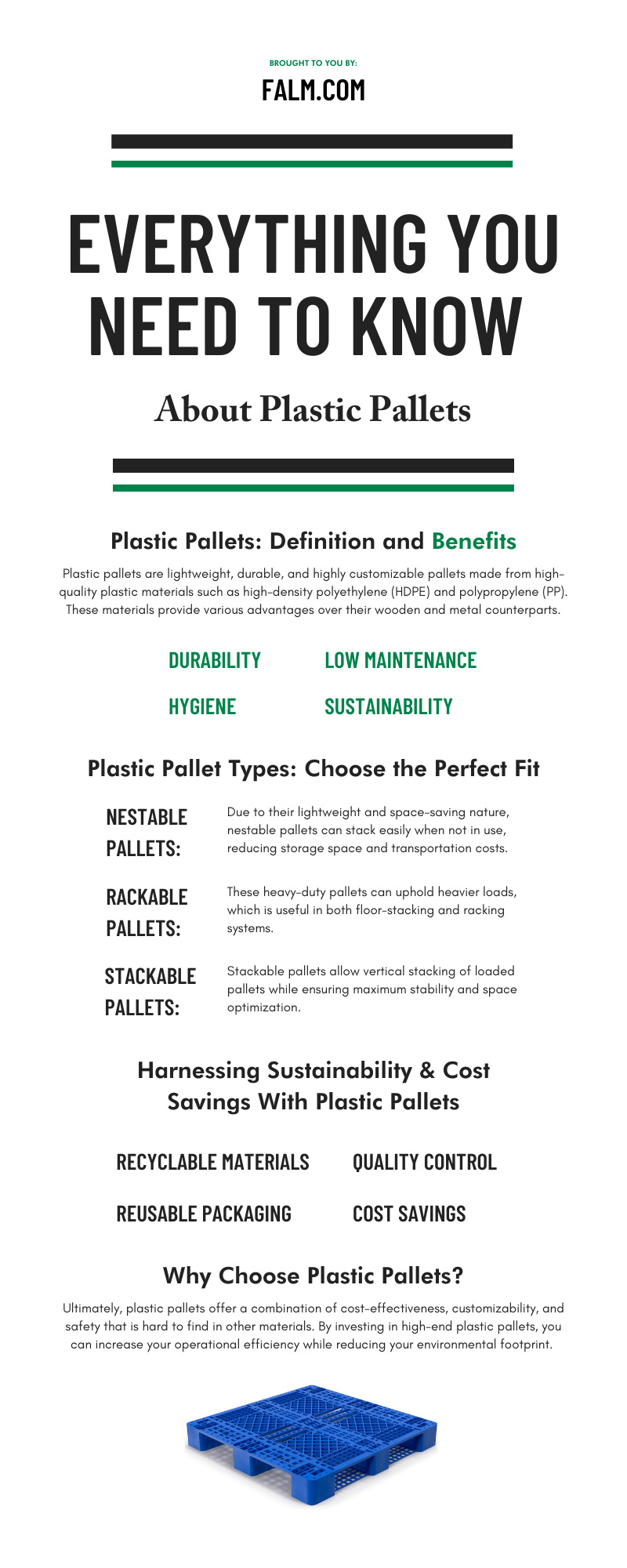Everything You Need To Know About Plastic Pallets