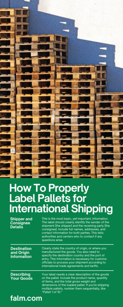 Pallet Despatch Label Example How To Properly Label Pallets for International Shipping | FALM